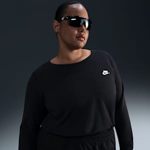 Nike Sportswear Club Women's Long-Sleeve T-Shirt (Plus Size). Nike.com